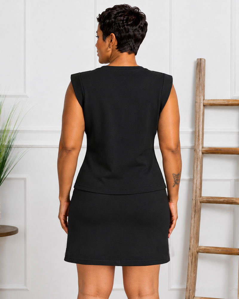 Weekend Energy Cotton Skirt Set