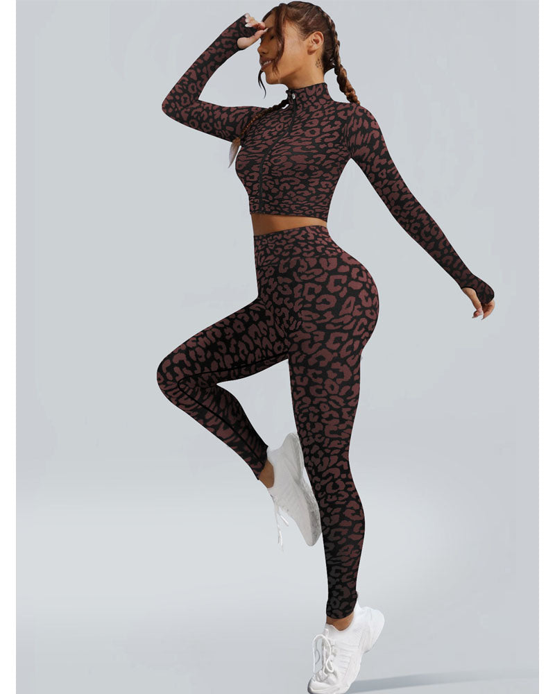 Wild Cat Yoga Legging Set