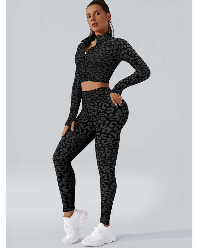 Wild Cat Yoga Legging Set