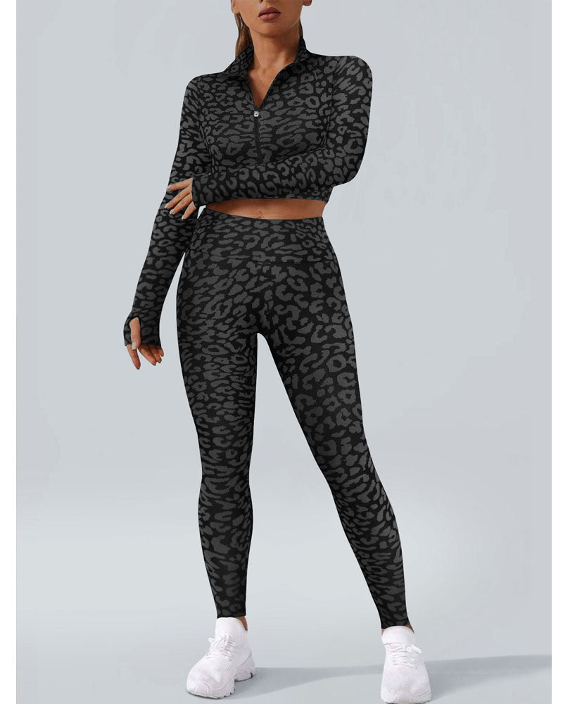 Wild Cat Yoga Legging Set