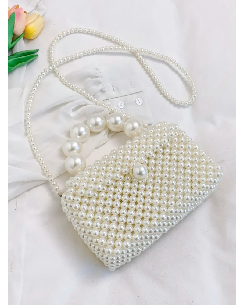 Pearl Weave Mini Shoulder Bag
