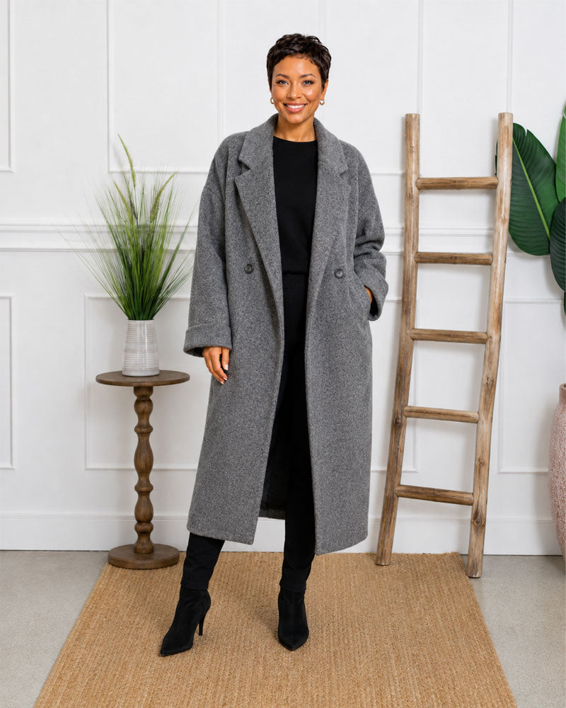 affordable oversized long wool Coat