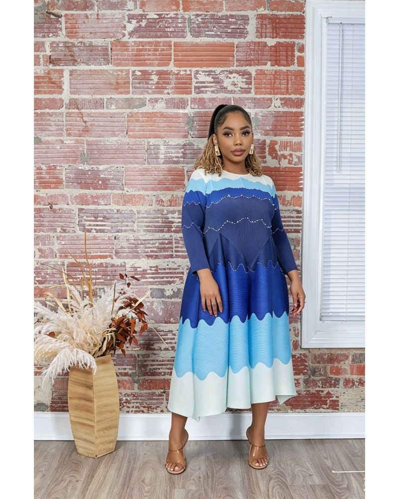 Elegance in Pearls Midi Dress
