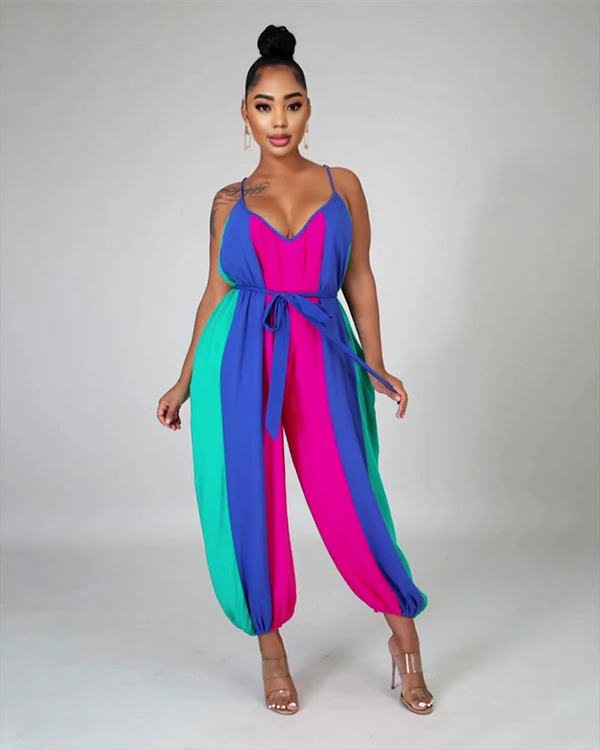 Ready for Spring Colorblock Jumpsuit