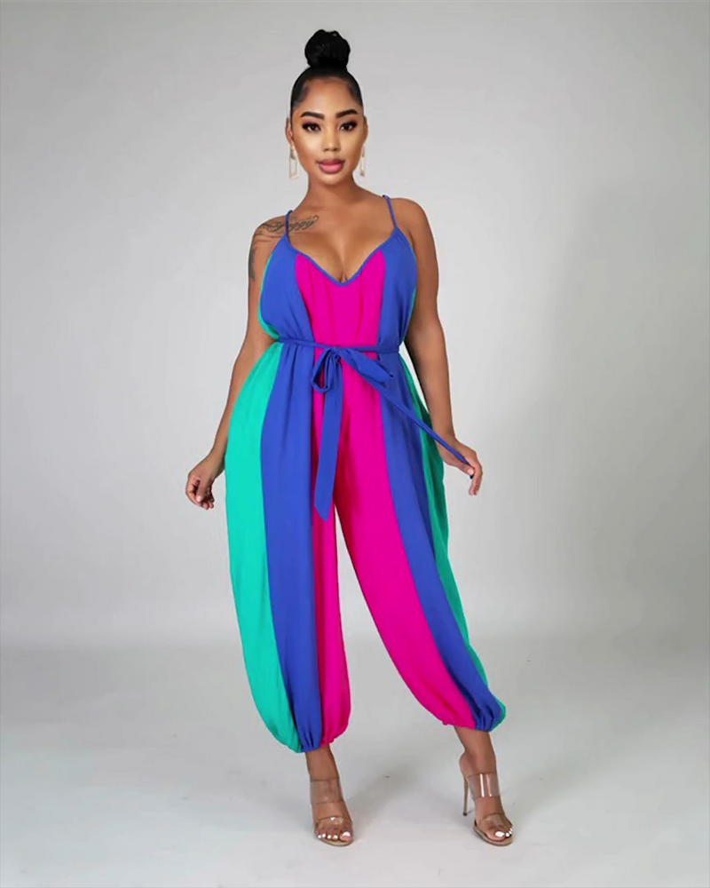Ready for Spring Colorblock Jumpsuit