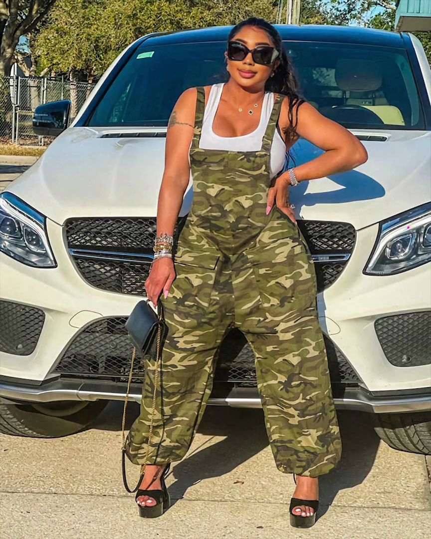 Stuck On You Camo Overalls