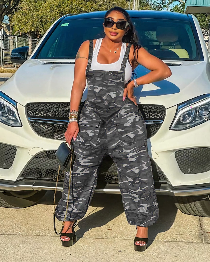Stuck On You Camo Overalls