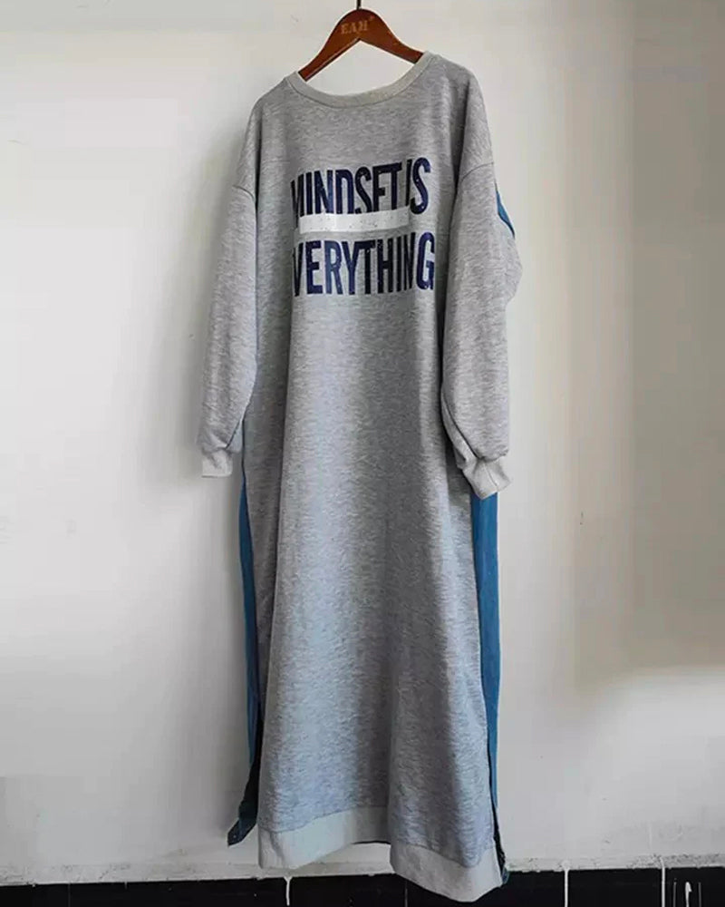 Mindset is Everything Denim Dress