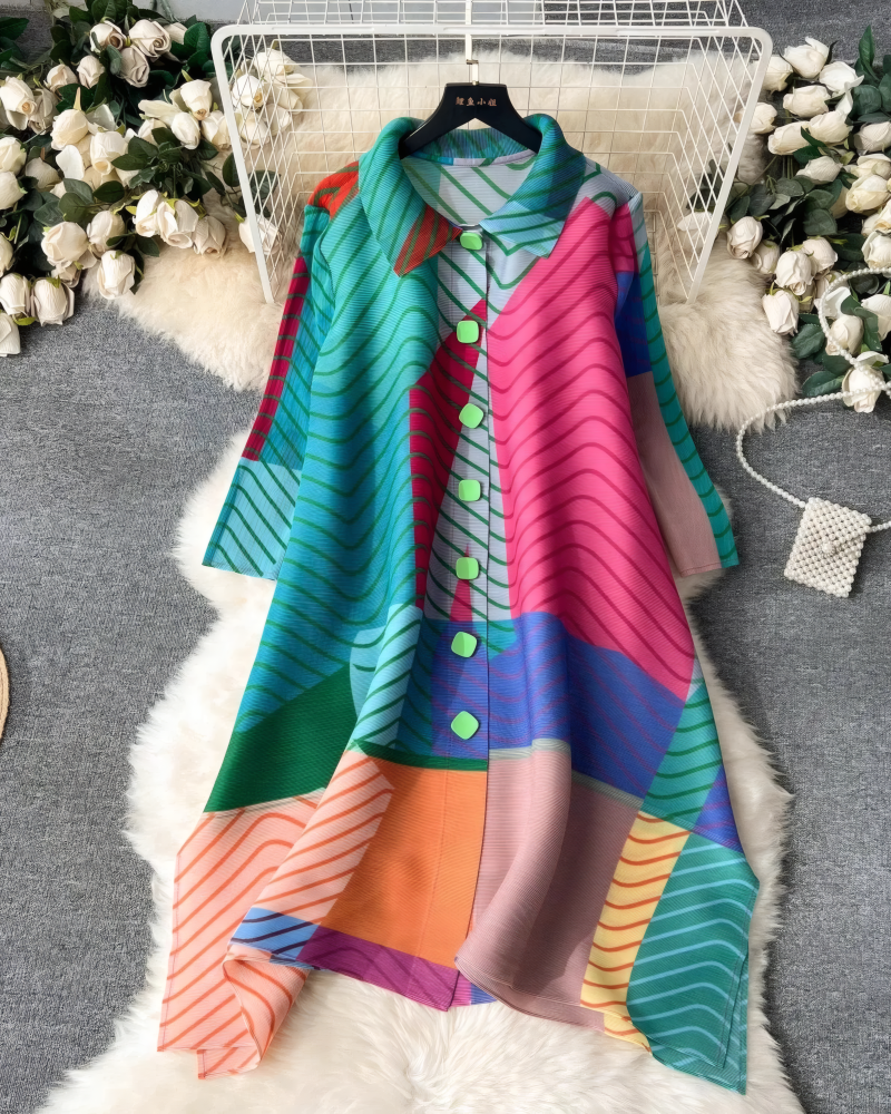 Grande Dame Pleaded Bounce Dress