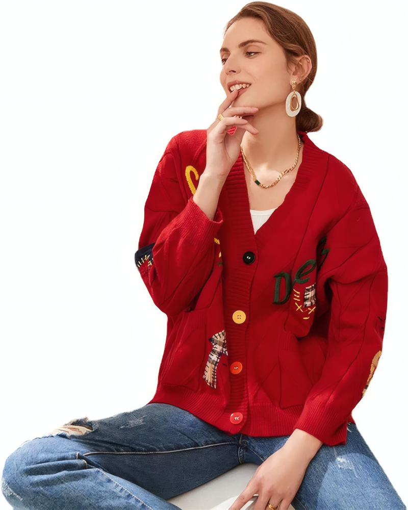 Snow Daze Cable Knit Cardigan