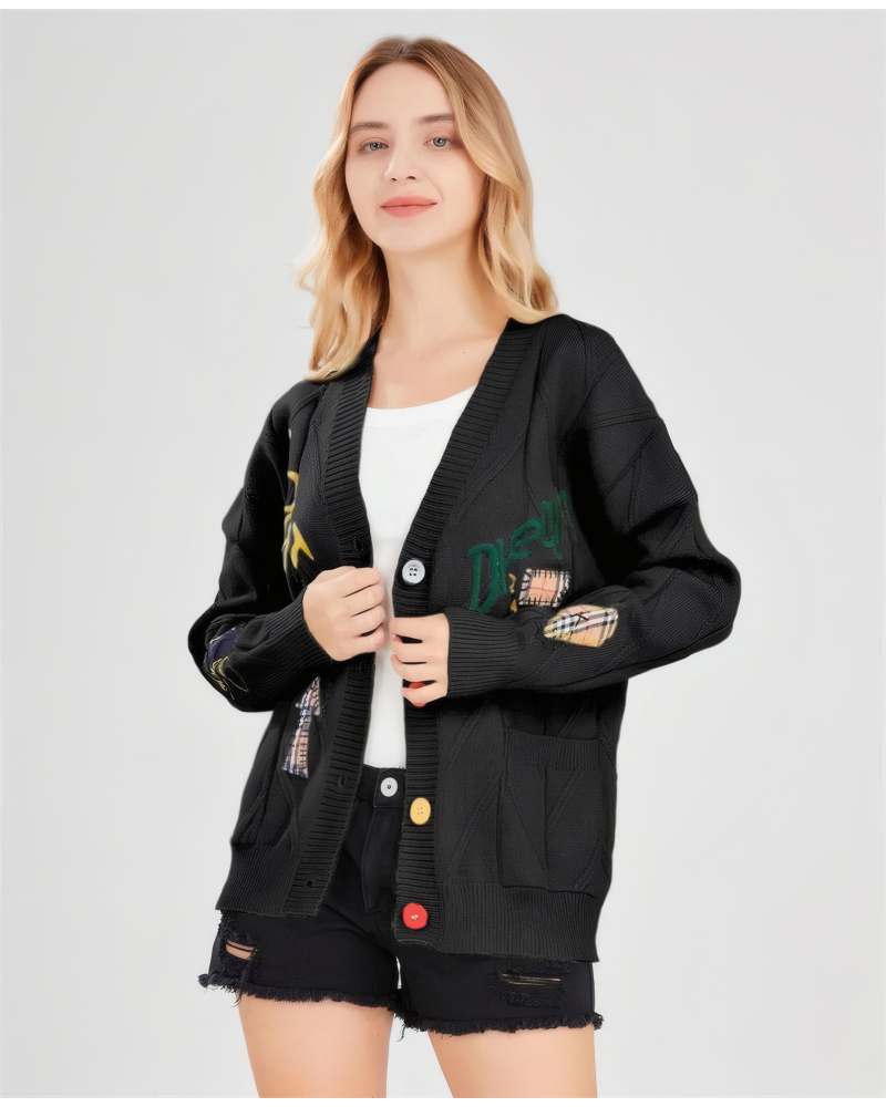 Snow Daze Cable Knit Cardigan