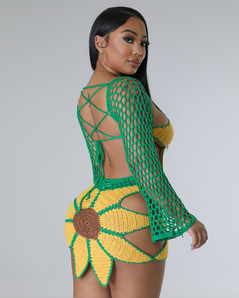 Sunflower Skirt Set