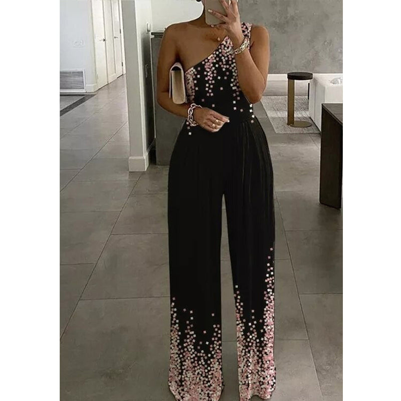 Fashion Ladies Printed Jumpsuit