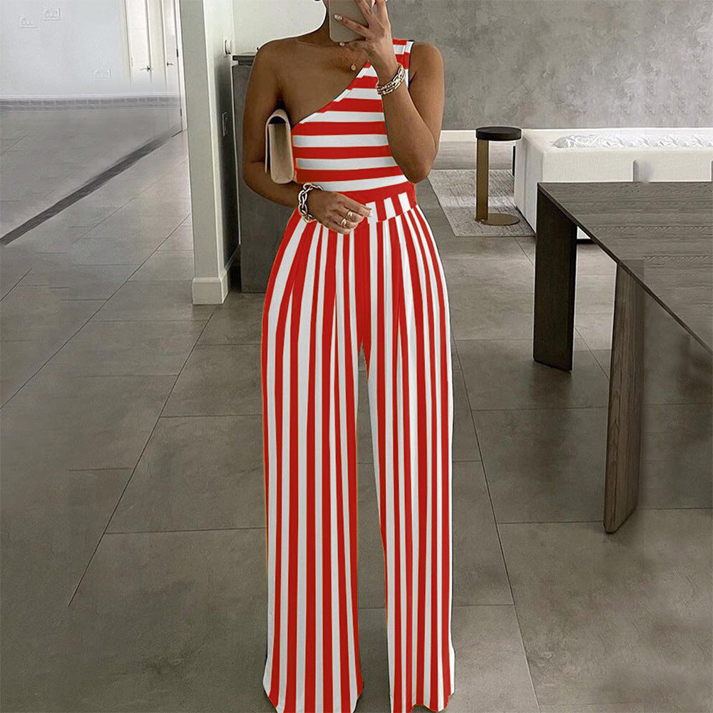 Fashion Ladies Printed Jumpsuit