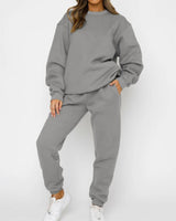 Oversize Crew Neck Tracksuit Set