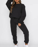 Oversize Crew Neck Tracksuit Set