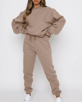 Oversize Crew Neck Tracksuit Set