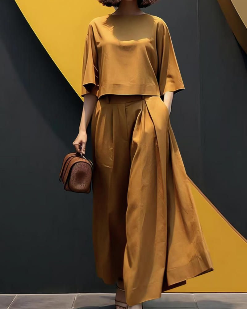 Let's Chill Wide Leg Pant Set