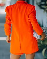 orange short set