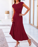 burgundy skirt set