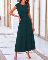 dark green skirt set