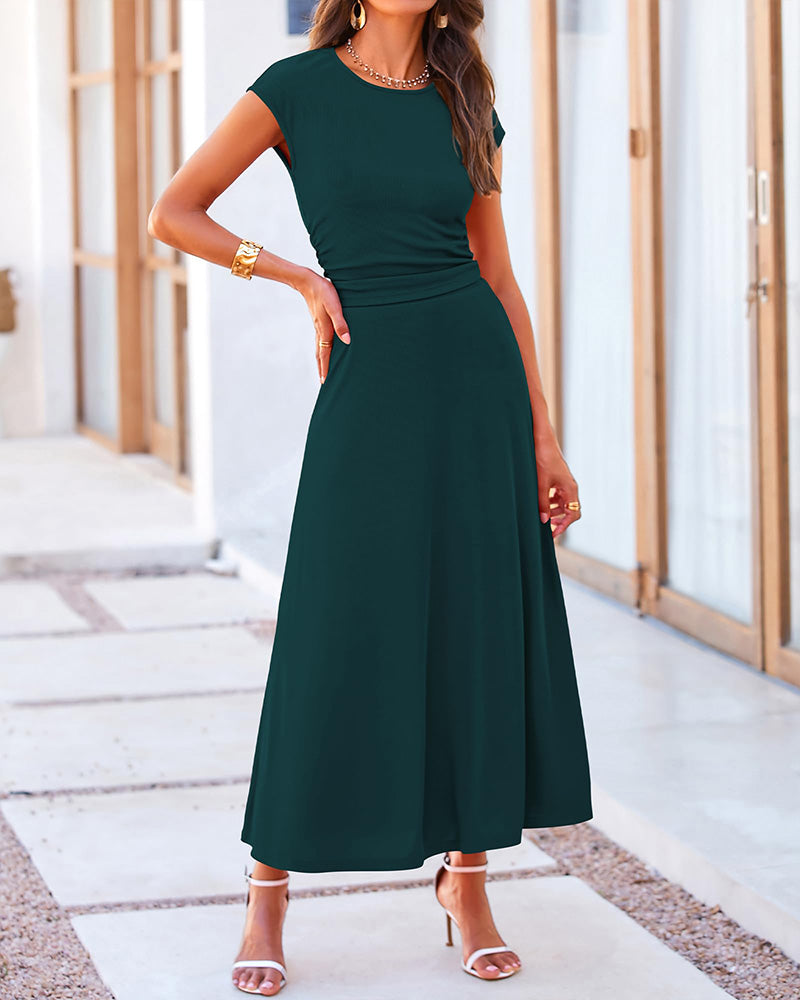 dark green skirt set