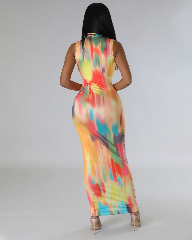 multi color dress