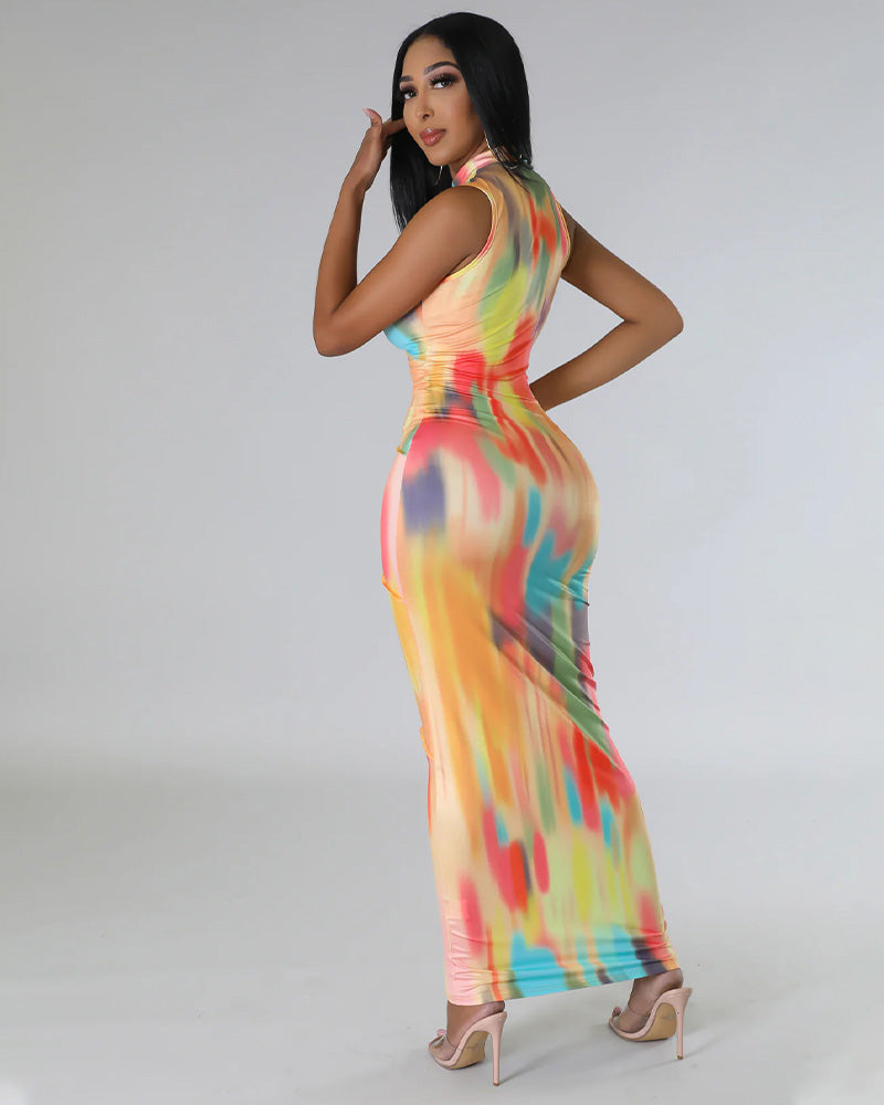 multi color dress