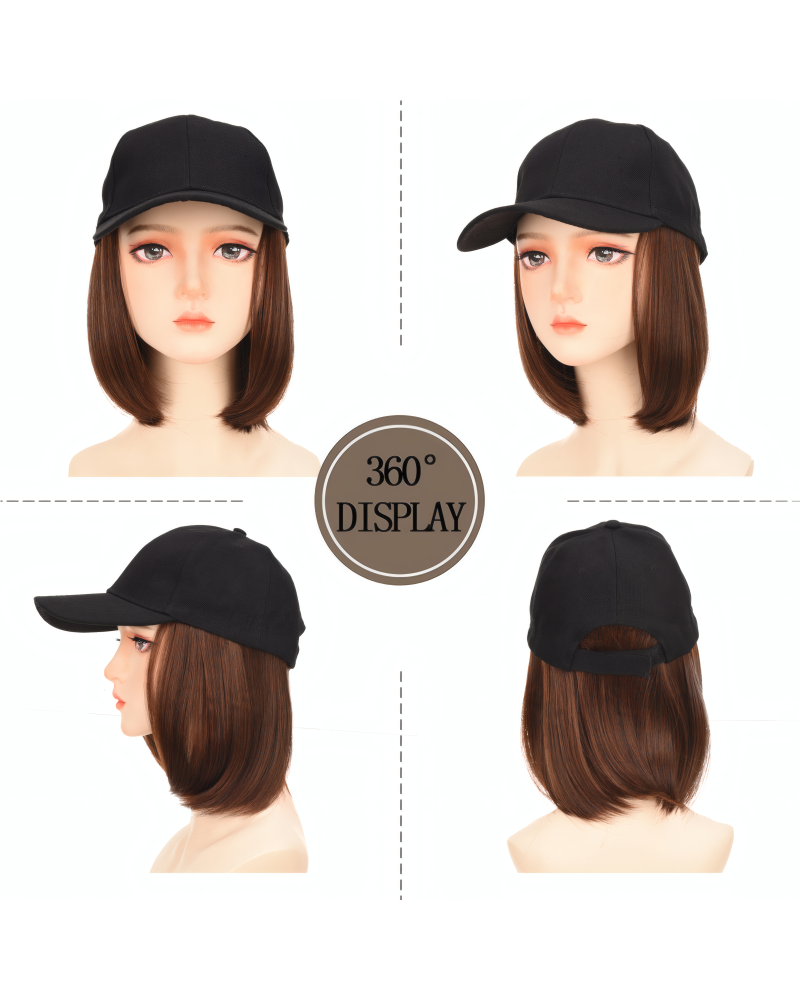 MY-LADY Hat Wigs Baseball Cap