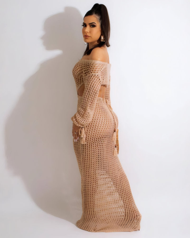 Leah Crochet Maxi Dress