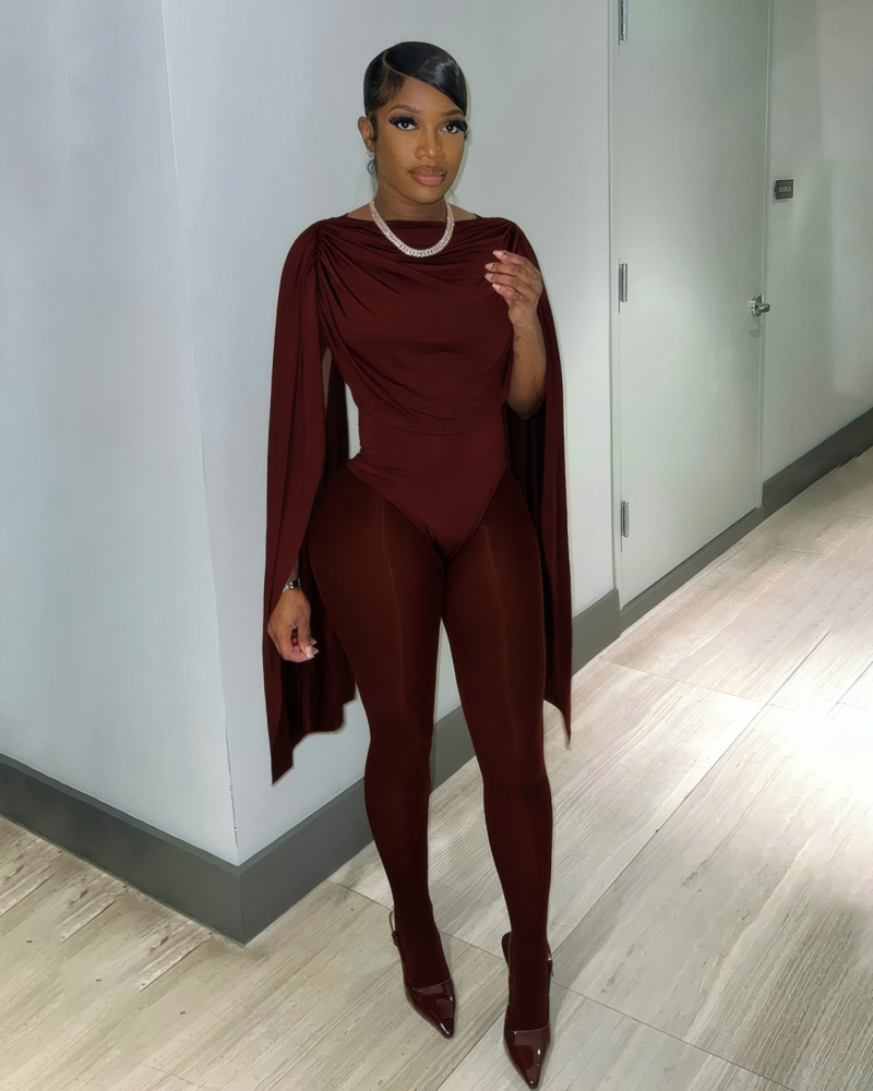 Chic Swing Collar Bodysuit