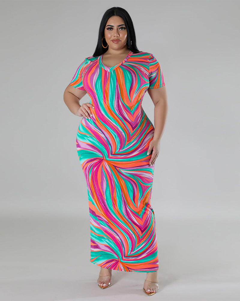 multi color dress