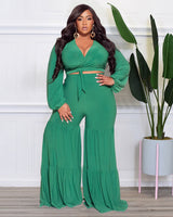 green pants set