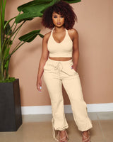 khaki pants set