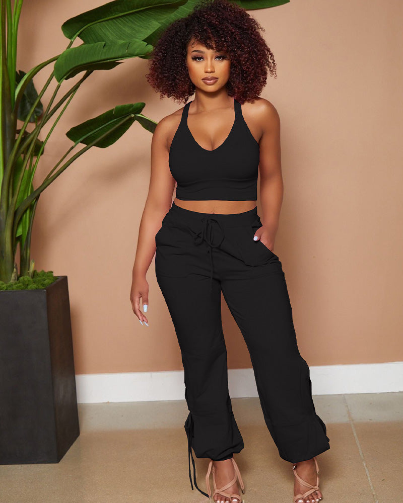 black pants set