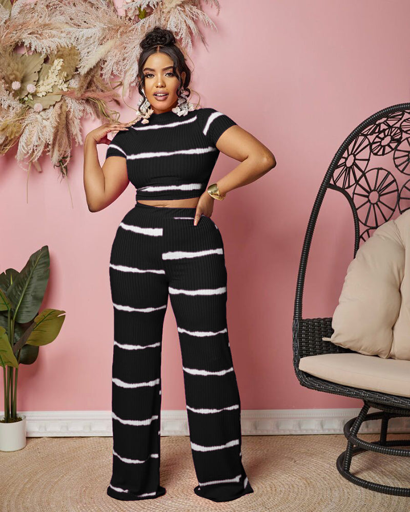 BLACK PANTS SET