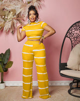 YELLOW PANTS SET