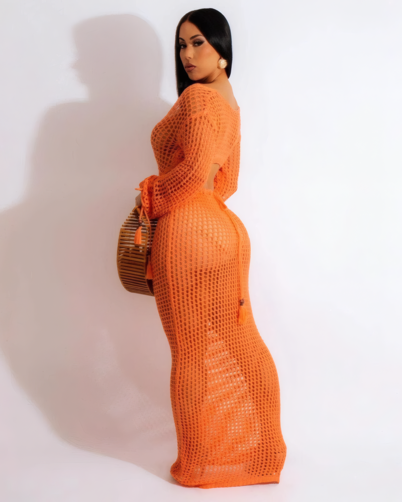 Leah Crochet Maxi Dress