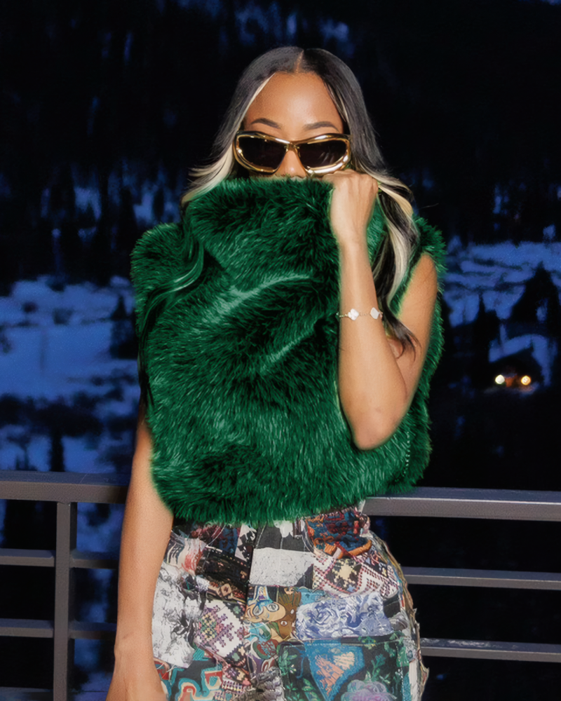 Headed To Aspen Fur Top