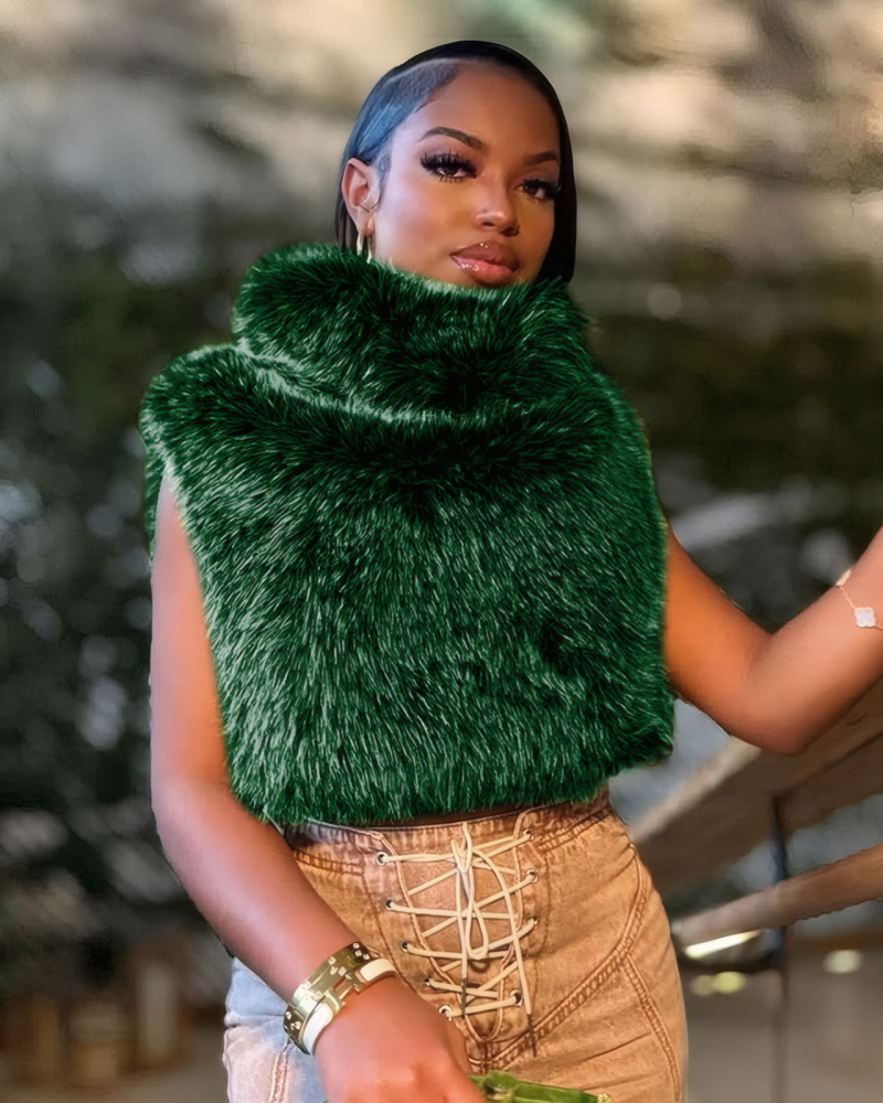 Headed To Aspen Fur Top