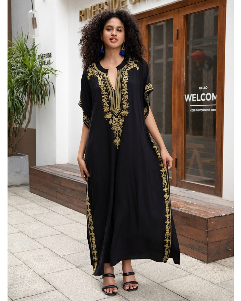 The Mystic Embroidered Kaftan Dress