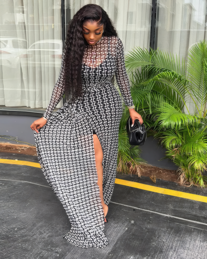 Jocelyn Mesh Maxi Dress