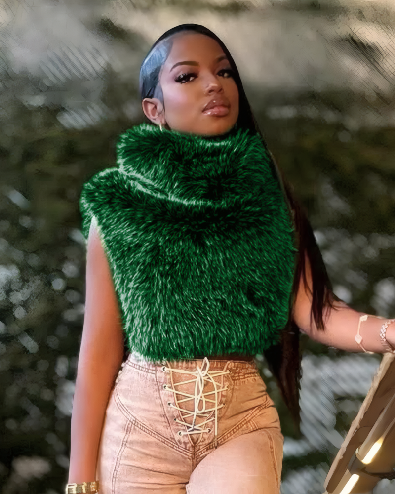 Headed To Aspen Fur Top