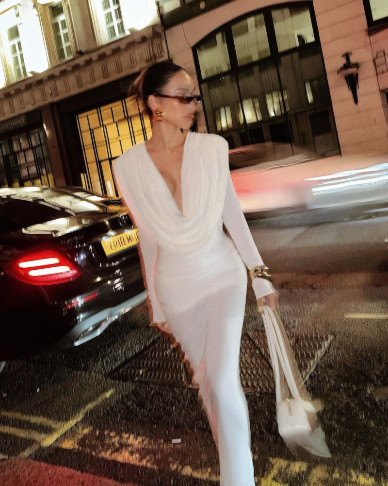 Hilana Draped Maxi Dress