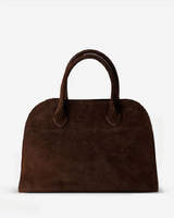 Alessia Suede Buckled Carryall