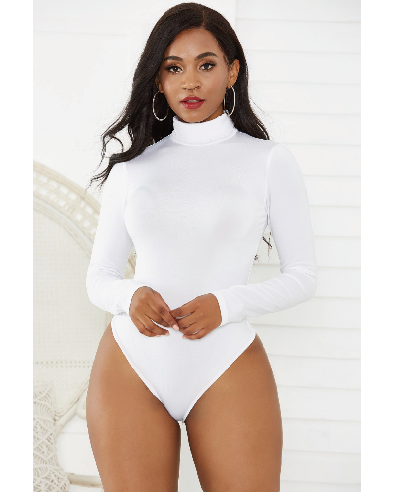 Pamela Turtle Neck Long Sleeve Bodysuit