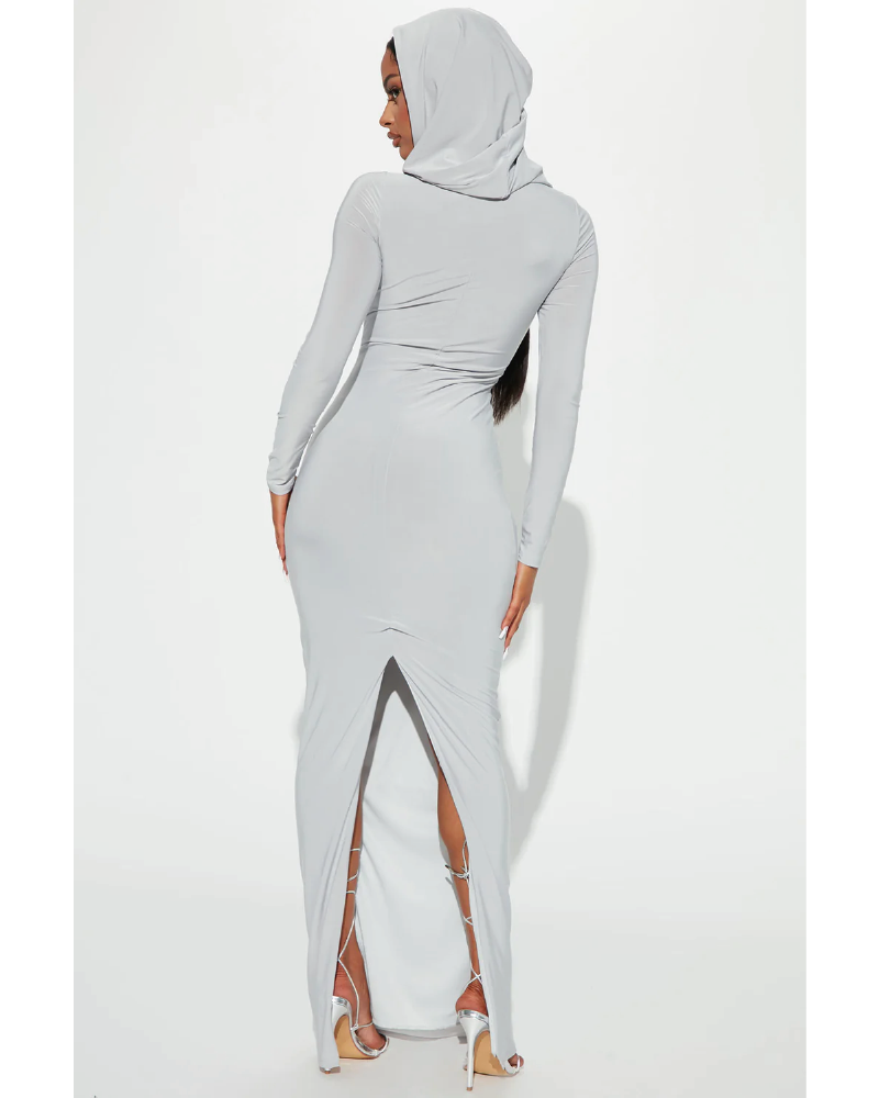 Keep It Hood Long Sleeve Maxi Dress