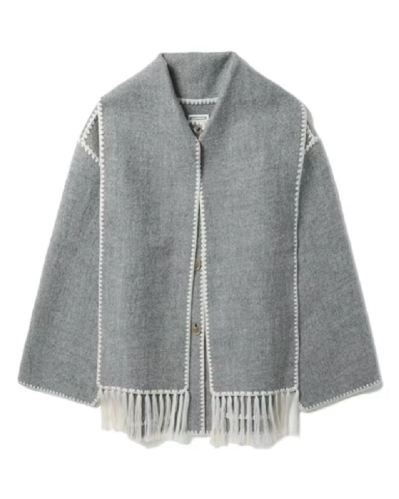 Scarf-effect Jacket