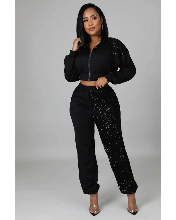 BLACKOUT PANT SET