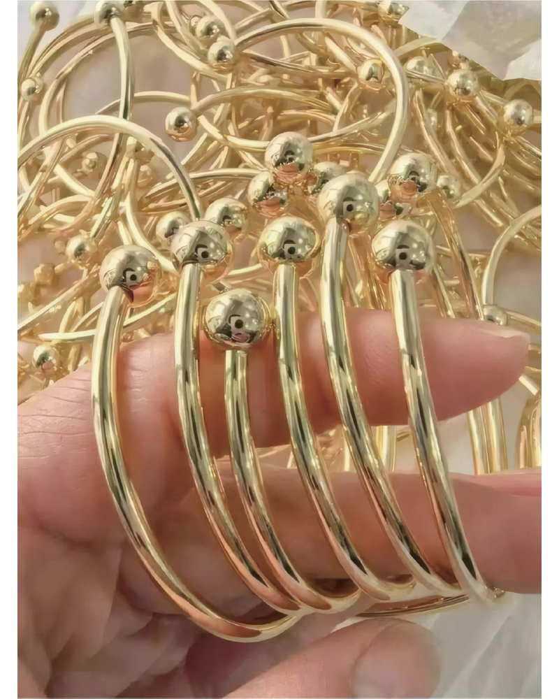9pcs Retro Boho Thick Bangles